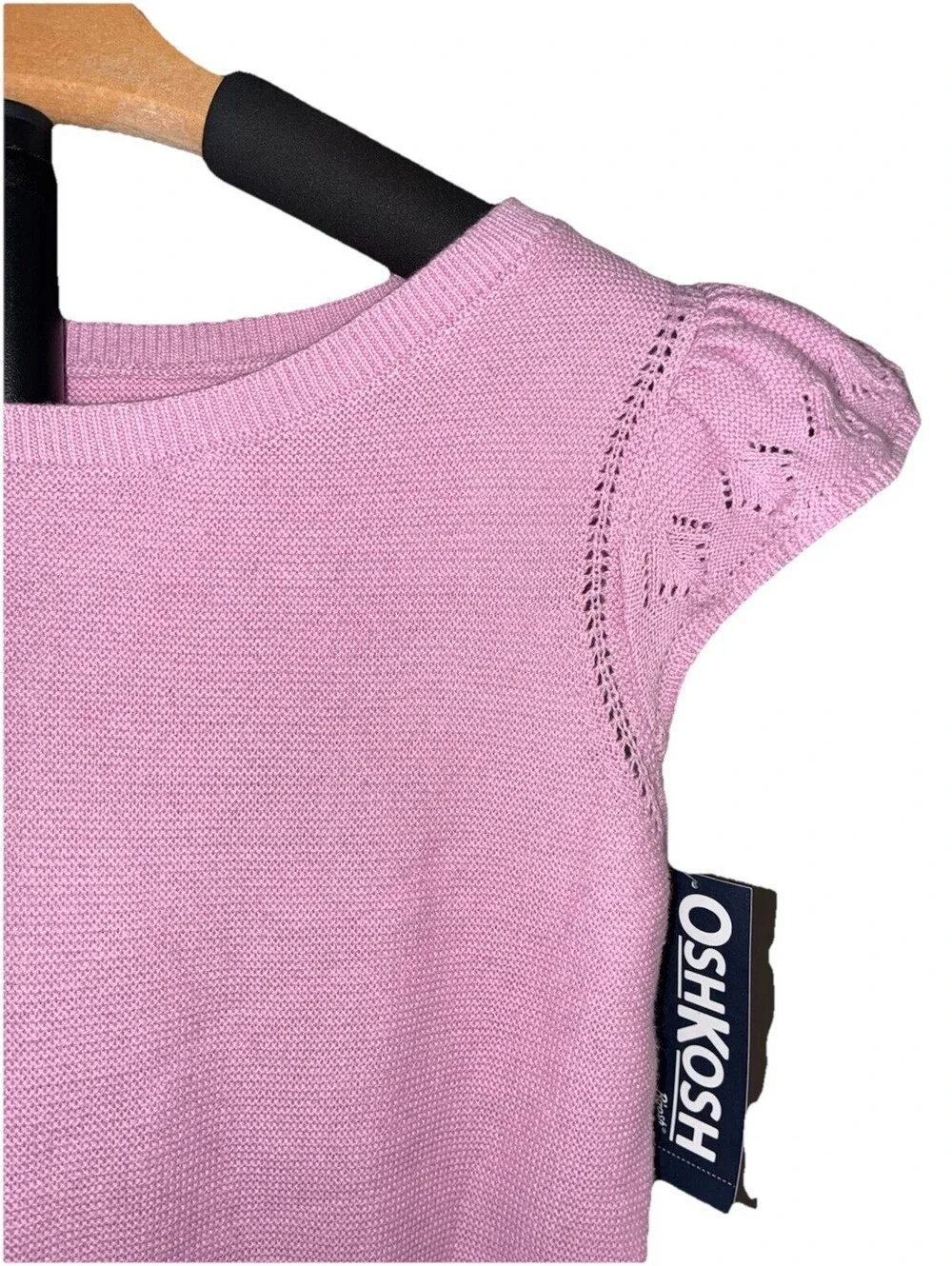 Light Pink Flutter Knit Oshkosh Top Size 12